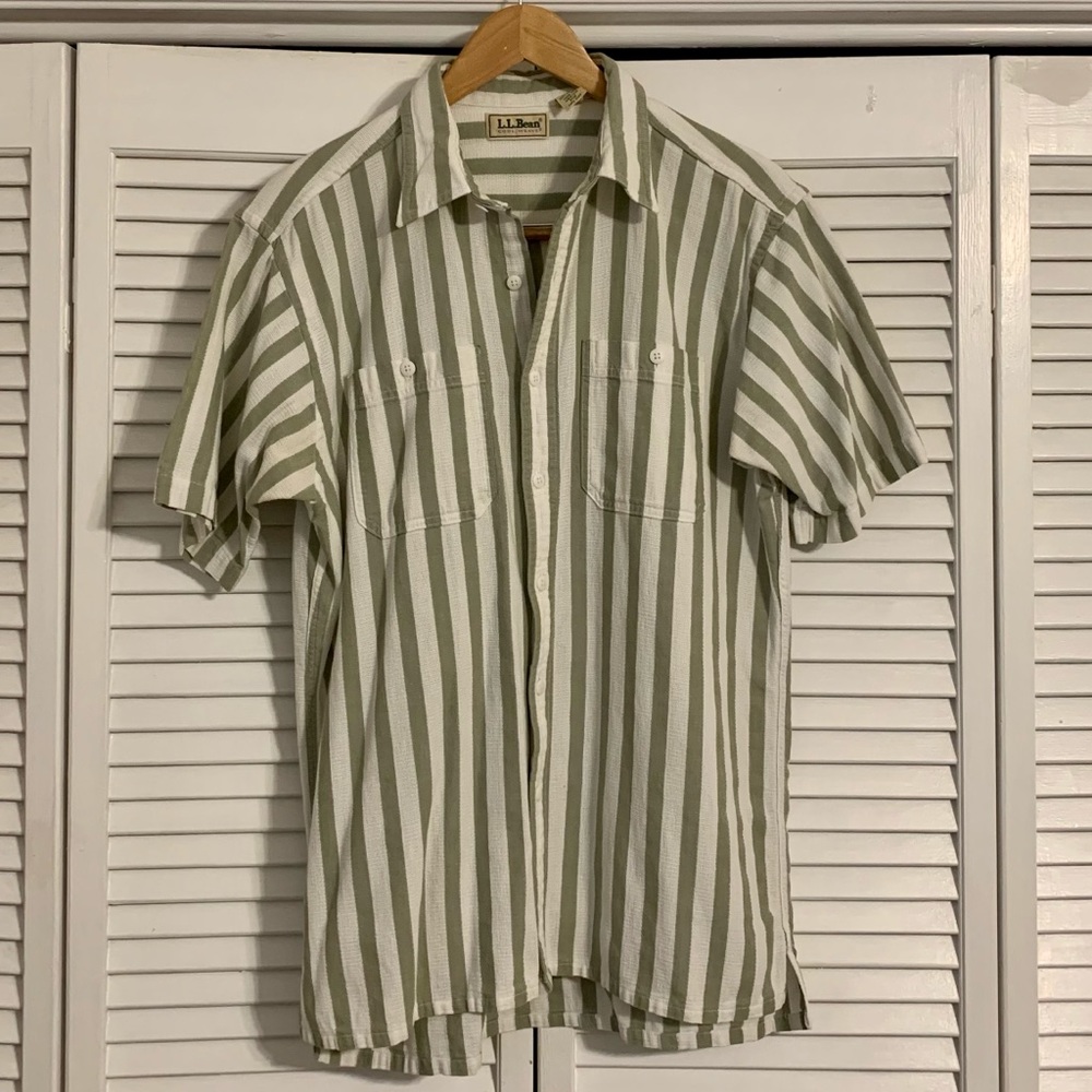 LL Bean short sleeved button down